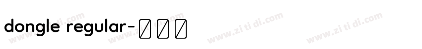 dongle regular字体转换